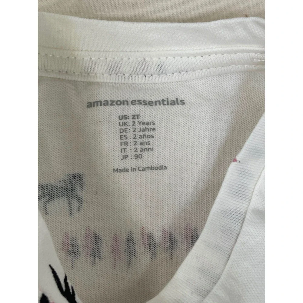 Amazon Essentials Girls 2T 4-Piece Outfit Set Long Sleeve Tops and Leggings